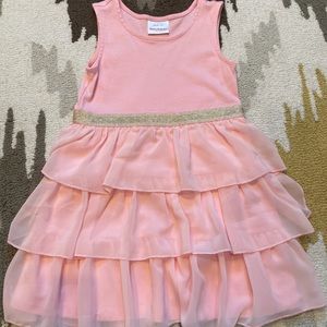 Pink Hanna Anderson ruffle tank dress